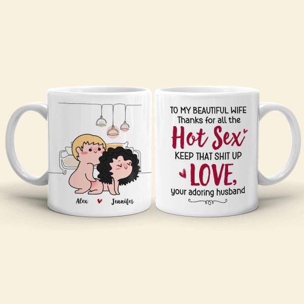 To My Beautiful Wife, Gift For Couple. Personalized Mug, Funny Couple Mug, Couple Gift