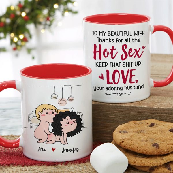 To My Beautiful Wife, Gift For Couple. Personalized Mug, Funny Couple Mug, Couple Gift