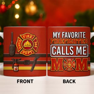 To My Beloved, 365 Days Of Bravery, Firefighter Pride - Personalized Custom Coffee Mug - MOM132_MG