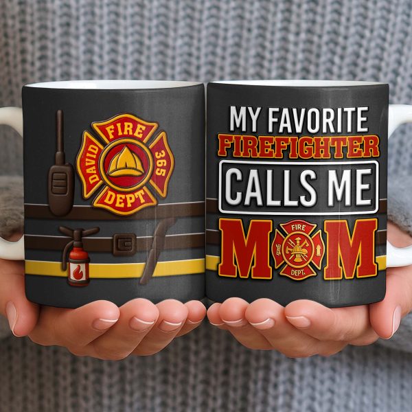 To My Beloved, 365 Days Of Bravery, Firefighter Pride - Personalized Custom Coffee Mug - MOM132_MG