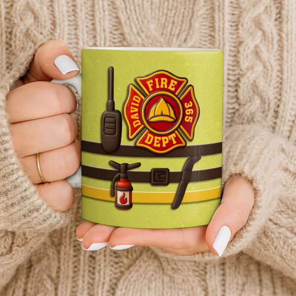 To My Beloved, 365 Days Of Bravery, Firefighter Pride - Personalized Custom Coffee Mug - MOM132_MG