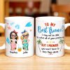 To My Best Friend, Tropical Friendship Promise - Personalized Custom Coffee Mug - BST183_MG