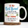 To My Best Friend, Tropical Friendship Promise - Personalized Custom Coffee Mug - BST183_MG