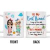 To My Best Friend, Tropical Friendship Promise - Personalized Custom Coffee Mug - BST183_MG