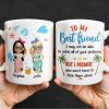 To My Best Friend, Tropical Friendship Promise - Personalized Custom Coffee Mug - BST183_MG