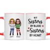 To My Bestie Christmas Standing Doll Besties In Snow Personalized Mug