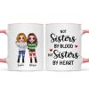 To My Bestie Christmas Standing Doll Besties In Snow Personalized Mug