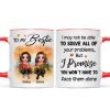 To My Bestie Fall Season Doll Besties Sitting Personalized Mug