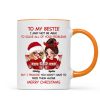 To My Bestie Sassy Girls Personalized Mug, Funny Christmas Gift For Sisters