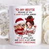 To My Bestie Sassy Girls Personalized Mug, Funny Christmas Gift For Sisters