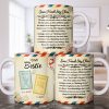 To My Bestie With Postage Stamp Design - Personalized Custom Coffee Mug - BST532_MG