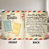 To My Bestie With Postage Stamp Design - Personalized Custom Coffee Mug - BST532_MG