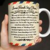 To My Bestie With Postage Stamp Design - Personalized Custom Coffee Mug - BST532_MG