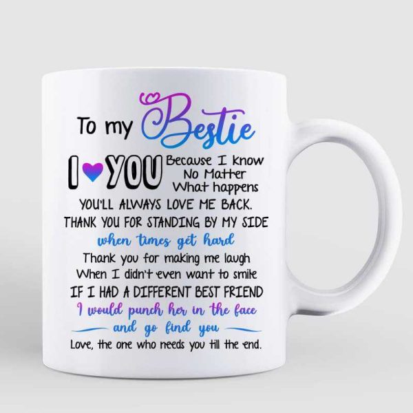 To My Bestie You Are My Person Best Friend Gift Personalized Mug