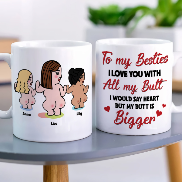 To My Besties I Love You With All My Butt, Besties Dancing Beach