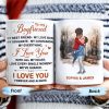 To My Boyfriend Soulmate And Companion Love Message - Personalized Custom Coffee Mug - CPL269_MG