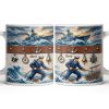To My Courageous Sailor, Ship And Ocean Waves Design - Personalized Custom Coffee Mug - JBS103_MG