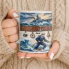 To My Courageous Sailor, Ship And Ocean Waves Design - Personalized Custom Coffee Mug - JBS103_MG