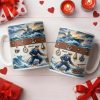To My Courageous Sailor, Ship And Ocean Waves Design - Personalized Custom Coffee Mug - JBS103_MG