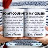 To My Cousin, You Mean So Much, Stars And Leaves - Personalized Custom Coffee Mug - FAM357_MG