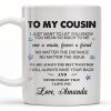 To My Cousin, You Mean So Much, Stars And Leaves - Personalized Custom Coffee Mug - FAM357_MG