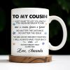 To My Cousin, You Mean So Much, Stars And Leaves - Personalized Custom Coffee Mug - FAM357_MG