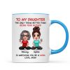 To My Daughter Doll Mom Daughter Personalized Mug
