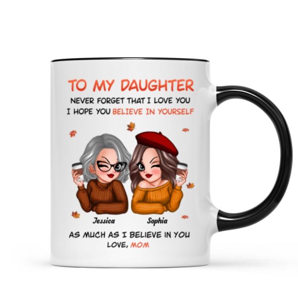 To My Daughter Fall Season Pretty Women Personalized Mug