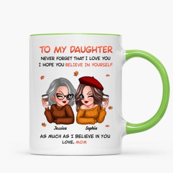 To My Daughter Fall Season Pretty Women Personalized Mug