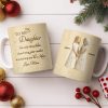 To My Daughter, Flowers and Hearts Design - Personalized Custom Coffee Mug - DAU268_MG