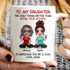 To My Daughter From Mom - Personalized Mug - Heartfelt Gift For Daughter
