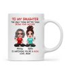 To My Daughter From Mom - Personalized Mug - Heartfelt Gift For Daughter