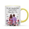To My Daughter From Mom Happy Mother's Day Birth Flower Personalized Mug, Gift For Daughter