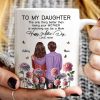 To My Daughter From Mom Happy Mother's Day Birth Flower Personalized Mug, Gift For Daughter