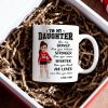 To My Daughter Granddaughter Volleyball Player You Are Braver Than You Think - Personalized Mug