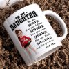 To My Daughter Granddaughter Volleyball Player You Are Braver Than You Think - Personalized Mug