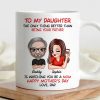 To My Daughter Heartfelt Mug from Dad with Custom Character Design Perfect Gift for Mother's Day