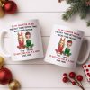 To My Daughter In Law, Love From Mom, Reindeer Antlers - Personalized Custom Coffee Mug - DILA052_MG