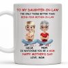 To My Daughter-In-Law The Only Thing Better Than Being Your Mother-In-Law, Mother and Daughter Characters - Personalized Custom Coffee Mug - DAU172_MG