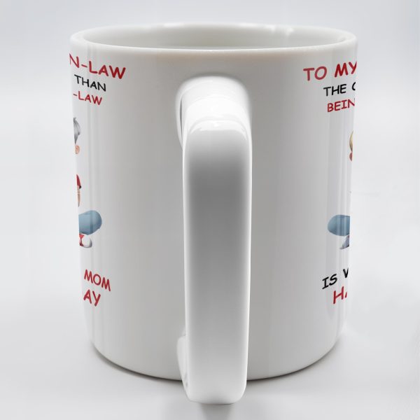 To My Daughter-In-Law The Only Thing Better Than Being Your Mother-In-Law, Mother and Daughter Characters - Personalized Custom Coffee Mug - DAU172_MG