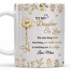 To My Daughter In Law Watching You Be A Mom With Flowers - Personalized Custom Coffee Mug - DAU193_MG