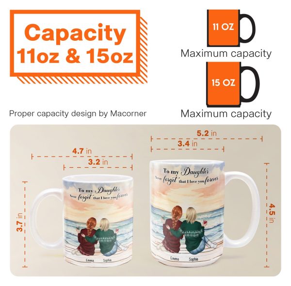 To My Daughter Never Forget That I Love You Forever - Personalized Mug