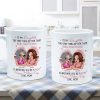 To My Daughter Personalized Ceramic Mug , Perfect Gift for Mother and Daughter, Featuring a Fun Design with Winking Characters