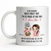 To My Daughter, Proud Of You, Always My Little Girl - Personalized Custom Coffee Mug - DAU247_MG