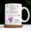 To My Daughter, The Only Thing Better Than Being Your Mother, Butterflies and Flowers - Personalized Custom Coffee Mug - GRAD296_MG