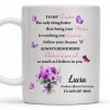 To My Daughter, The Only Thing Better Than Being Your Mother, Butterflies and Flowers - Personalized Custom Coffee Mug - GRAD296_MG