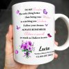 To My Daughter, The Only Thing Better Than Being Your Mother, Butterflies and Flowers - Personalized Custom Coffee Mug - GRAD296_MG