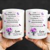 To My Daughter, The Only Thing Better Than Being Your Mother, Butterflies and Flowers - Personalized Custom Coffee Mug - GRAD296_MG