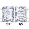 To My Daughter, The Only Thing Better Than Being Your Mother, Floral Pattern and Butterflies - Personalized Custom Coffee Mug - DAU169_MG