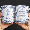 To My Daughter, The Only Thing Better Than Being Your Mother, Floral Pattern and Butterflies - Personalized Custom Coffee Mug - DAU169_MG